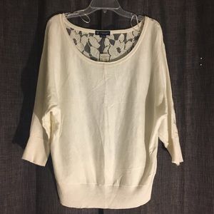 American Eagle Lace Back Sweater